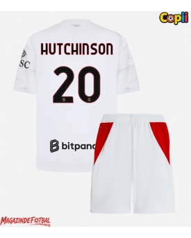 AC Milan Omari Hutchinson #20 Echipament de Fotbal Replică 2026-27 Copii Deplasare (+ Șorturi)